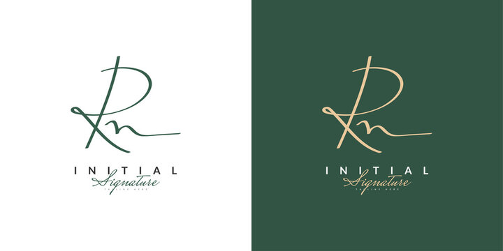 RN Initial Logo Design with Elegant Handwriting Style. RN Signature Logo or Symbol for Wedding, Fashion, Jewelry, Boutique, Botanical, Floral and Business Identity