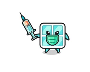 illustration of the window to fight the virus