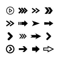 Arrows icons, big set. Arrows vector collection.