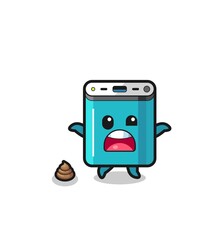 power bank earth surprised to meet poop