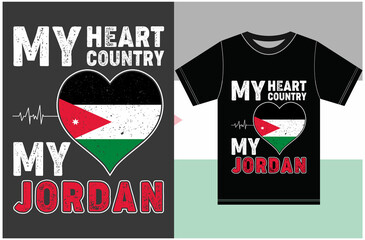 Funny Jordan T-Shirt. Jordan Gift for Wife, Husband, Girlfriend, Boyfriend. Jordan Flag T-shirt Designs.