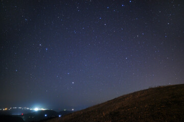 川内峠から望む星空