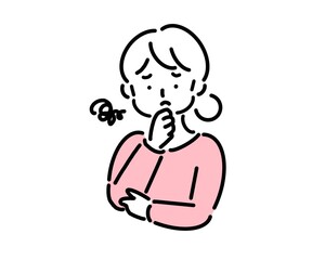 悩んだり不安になっている女性