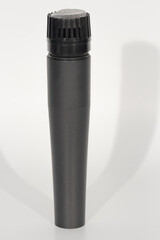 isolated on white background,dynamic microphone