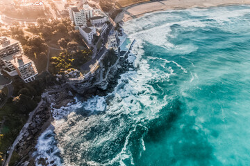 Obraz premium Long Exposure Drone Photo of Tamarama Beach