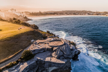 Long Exposure Drone Photo of a Wedding Couple at Bondi Beach