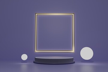 3D minimalist podium