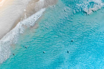 Stylized Long Exposure Drone Shot of Queenscliff