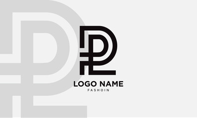 DP logo letter, DPL monogram initials letter logo.