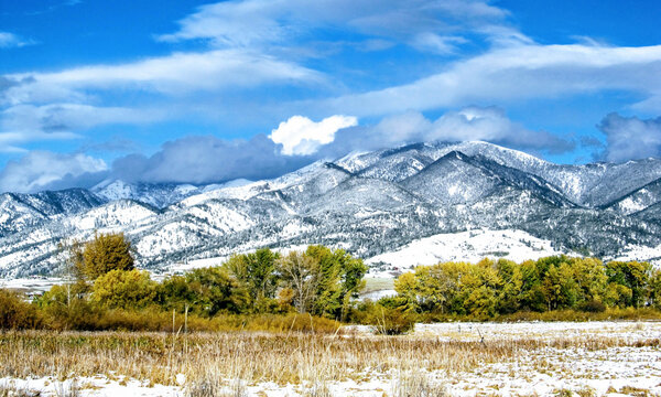 Bridger Mountains In Montana