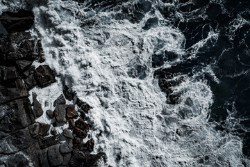 Stylized Long Exposure Drone Shot of Queenscliff Headland