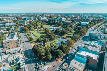 Drone Shot of Sydney CBD (Victoria Park)