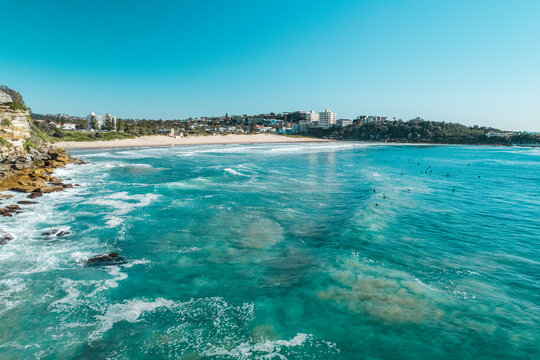 Stylized Long Exposure Drone Shot of Queenscliff Headland