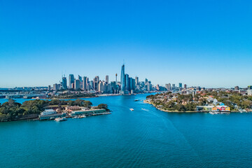 Drone Shot of Sydney Harbour