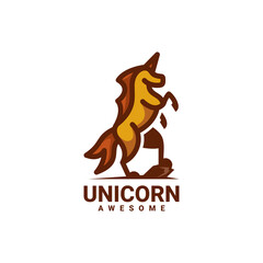 Illustration vector graphic of Unicorn, good for logo design