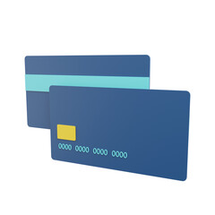 3d render illustration icon credit card