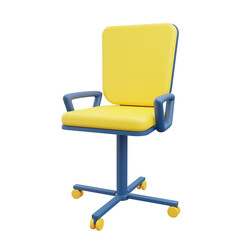 3d render illustration icon office chair