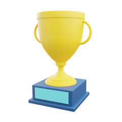 3d render illustration icon trophy