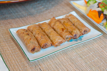 Traditional cuisine at Tet holiday of Northern Vietnam family