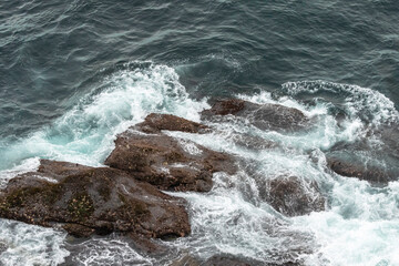 Waves on rocks, Diamond Bay, NSW, December 2021