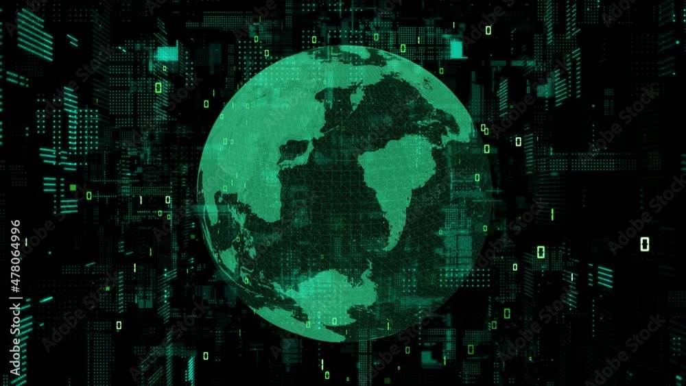Poster global communication network concept. electronic technology.