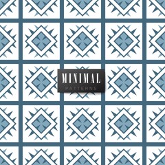 Collection of seamless patterns.
Minimalistic style. Blue and white colour. Vector illustation
