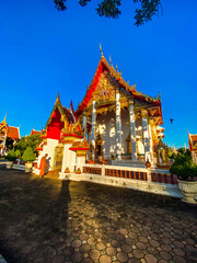 Naklejka premium Wat Chalong temple in Phuket, Thailand