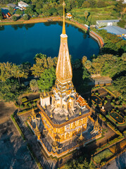 Wat Chalong temple in Phuket, Thailand