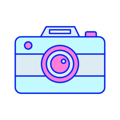 Camera device Vector icon which is suitable for commercial work and easily modify or edit it

