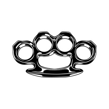 Brass Knuckles vector illustration