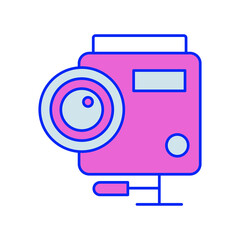 Shooting camera Vector icon which is suitable for commercial work and easily modify or edit it
