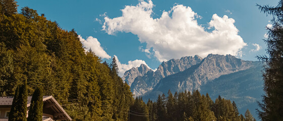 Naklejka premium Beautiful alpine summer view near Golling, Salzburg, Austria