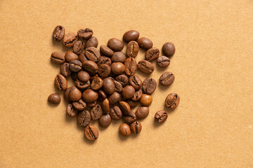 coffee beans on isolated background, coffee