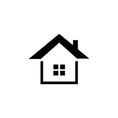 Fototapeta premium house icon or logo isolated sign symbol vector illustration - Collection of high quality black style vector icons 