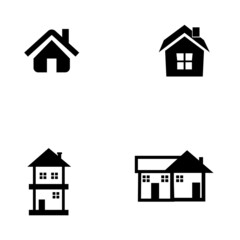 house icon or logo isolated sign symbol vector illustration - Collection of high quality black style vector icons       