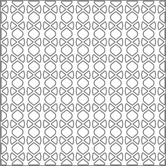  Vector ethnic pattern with symmetrical elements . Repeating geometric tiles from striped elements.Monochrome texture.Black and white pattern for wallpapers and backgrounds.