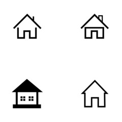 house icon or logo isolated sign symbol vector illustration - Collection of high quality black style vector icons       