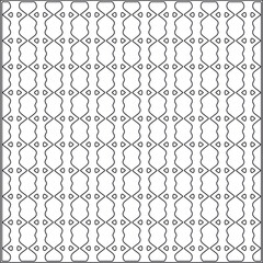 Fototapeta premium Vector ethnic pattern with symmetrical elements . Repeating geometric tiles from striped elements.Monochrome texture.Black and white pattern for wallpapers and backgrounds.