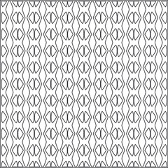 Vector ethnic pattern with symmetrical elements . Repeating geometric tiles from striped elements.Monochrome texture.Black and white pattern for wallpapers and backgrounds.