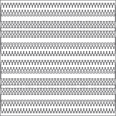 Vector ethnic pattern with symmetrical elements . Repeating geometric tiles from striped elements.Monochrome texture.Black and white pattern for wallpapers and backgrounds.