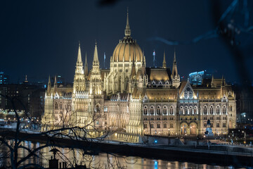 The Parliament of Budapest, Hungary. 