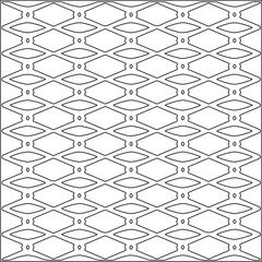 Vector ethnic pattern with symmetrical elements . Repeating geometric tiles from striped elements.Monochrome texture.Black and white pattern for wallpapers and backgrounds.