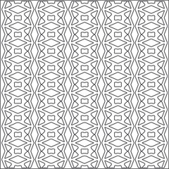 Vector ethnic pattern with symmetrical elements . Repeating geometric tiles from striped elements.Monochrome texture.Black and white pattern for wallpapers and backgrounds.