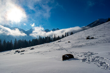 Tatry zima chmury © kkkkk
