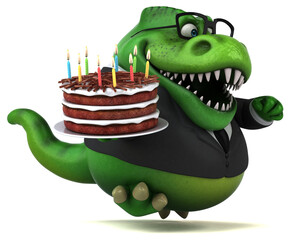 Fun Trex - 3D Illustration © Julien Tromeur