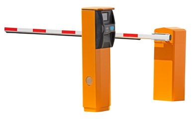 Automatic barrier gates and a parking payment machine