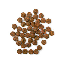 Pressed Brown Pills Isolated