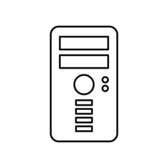 Desktop pc Vector icon which is suitable for commercial work and easily modify or edit it

