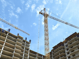 Construction of a new residential complex.