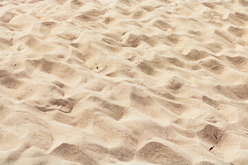 Sands of beach. Wavy beach background photo in full frame.